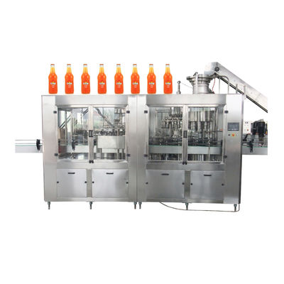 εμφιαλώνοντας μηχανή 2450*1800*2200mm 6.68kw 6000 BPH Monoblock